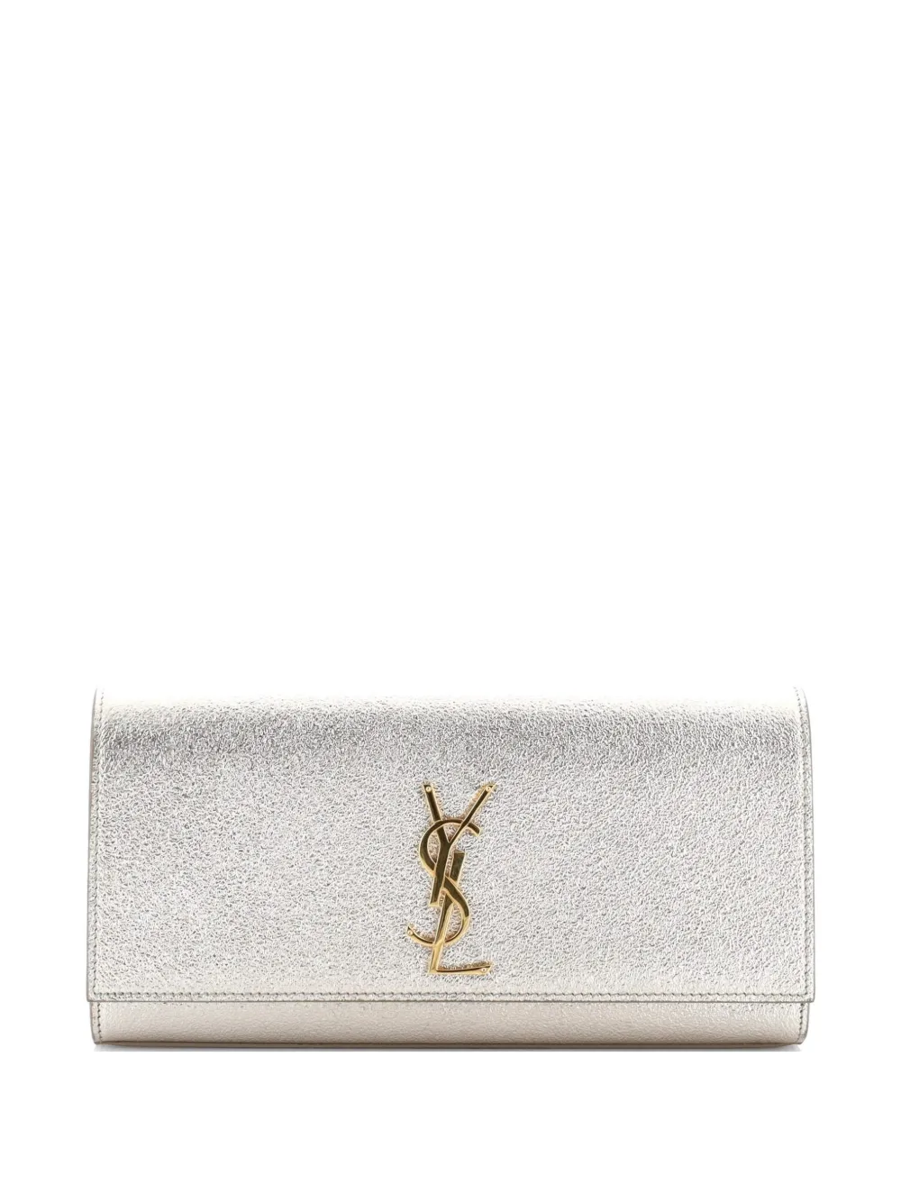 Saint Laurent Pre-Owned Classic Monogram Metallic Calfskin Long clutch bag - Oro
