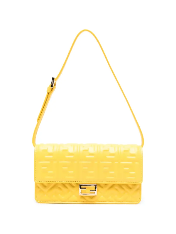 Fendi Compact Baguette Bag in Yellow