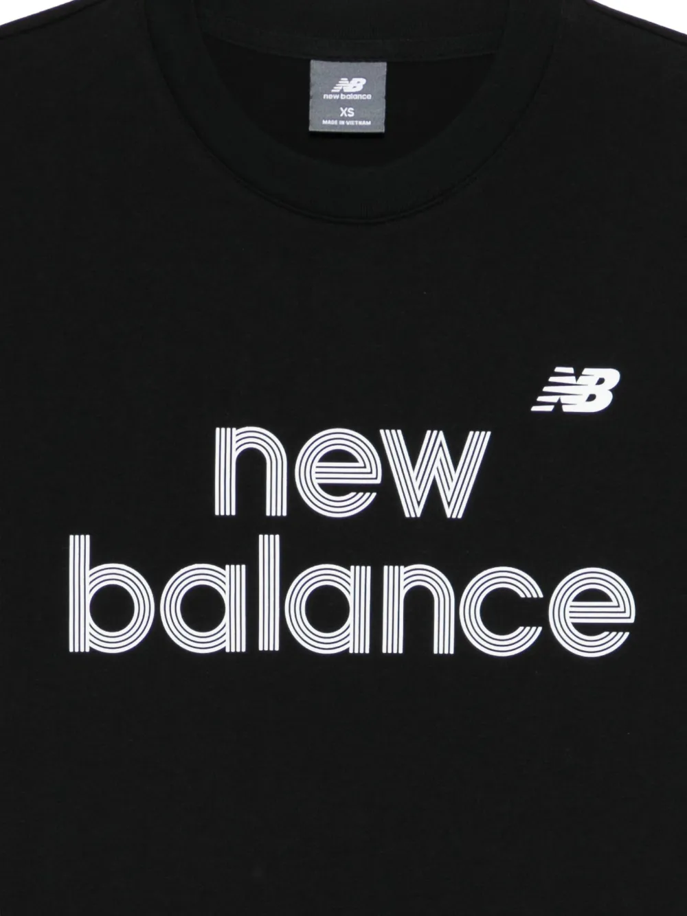New Balance T-shirt met logoprint Zwart