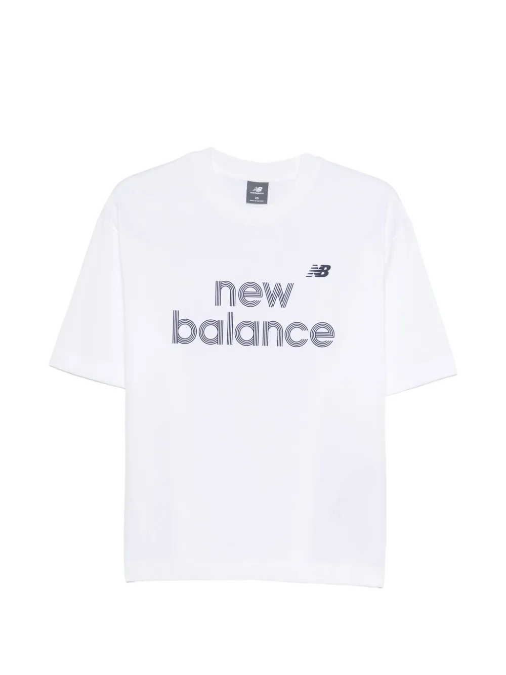 New Balance logo-print T-shirt - Bianco