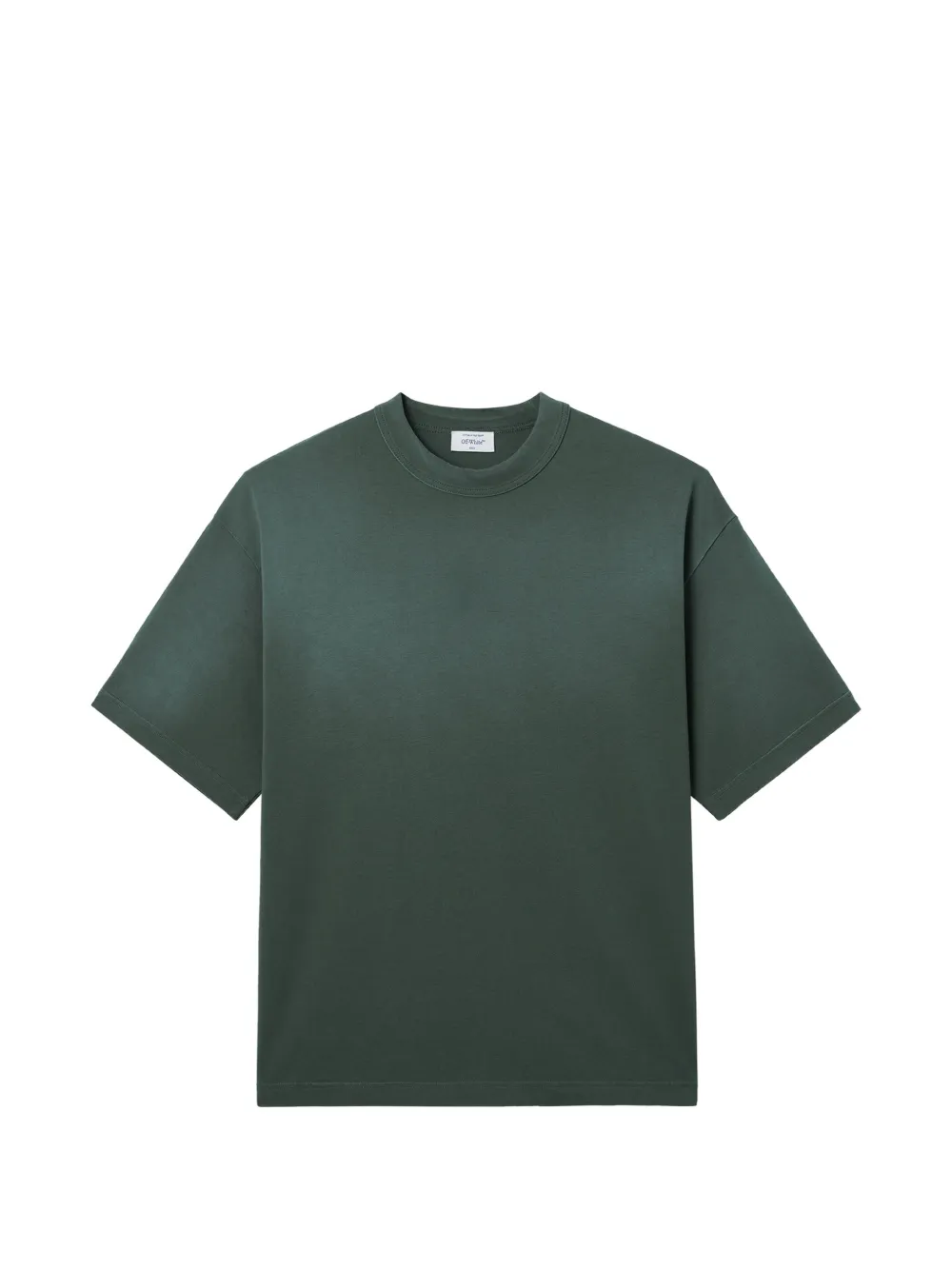 Off-White Klassisches T-Shirt - Grün