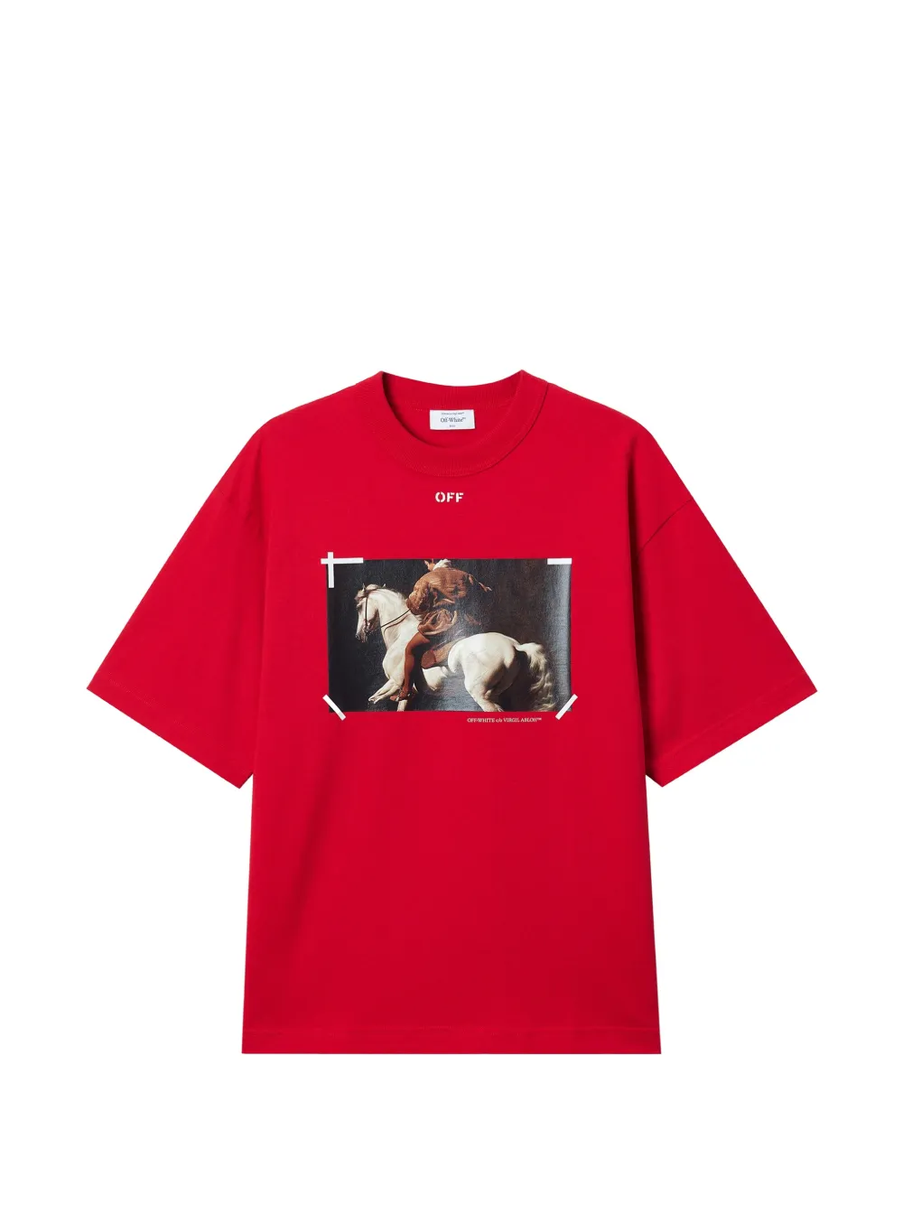 Off-White Caravaggio-print T-shirt - Rot