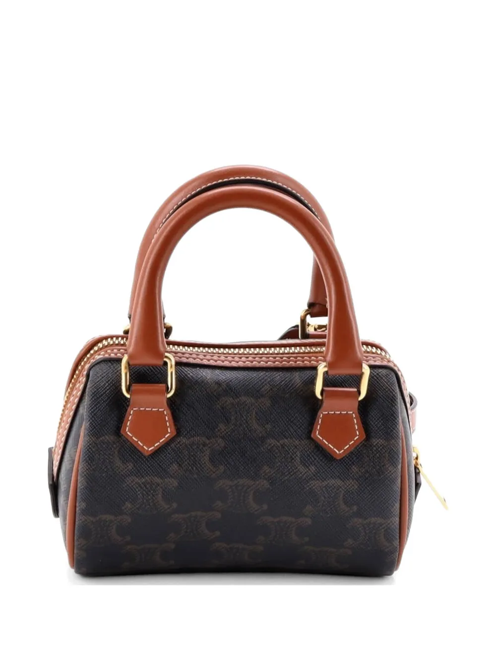Boston Bag Triomphe Coated Canvas Mini Satchel