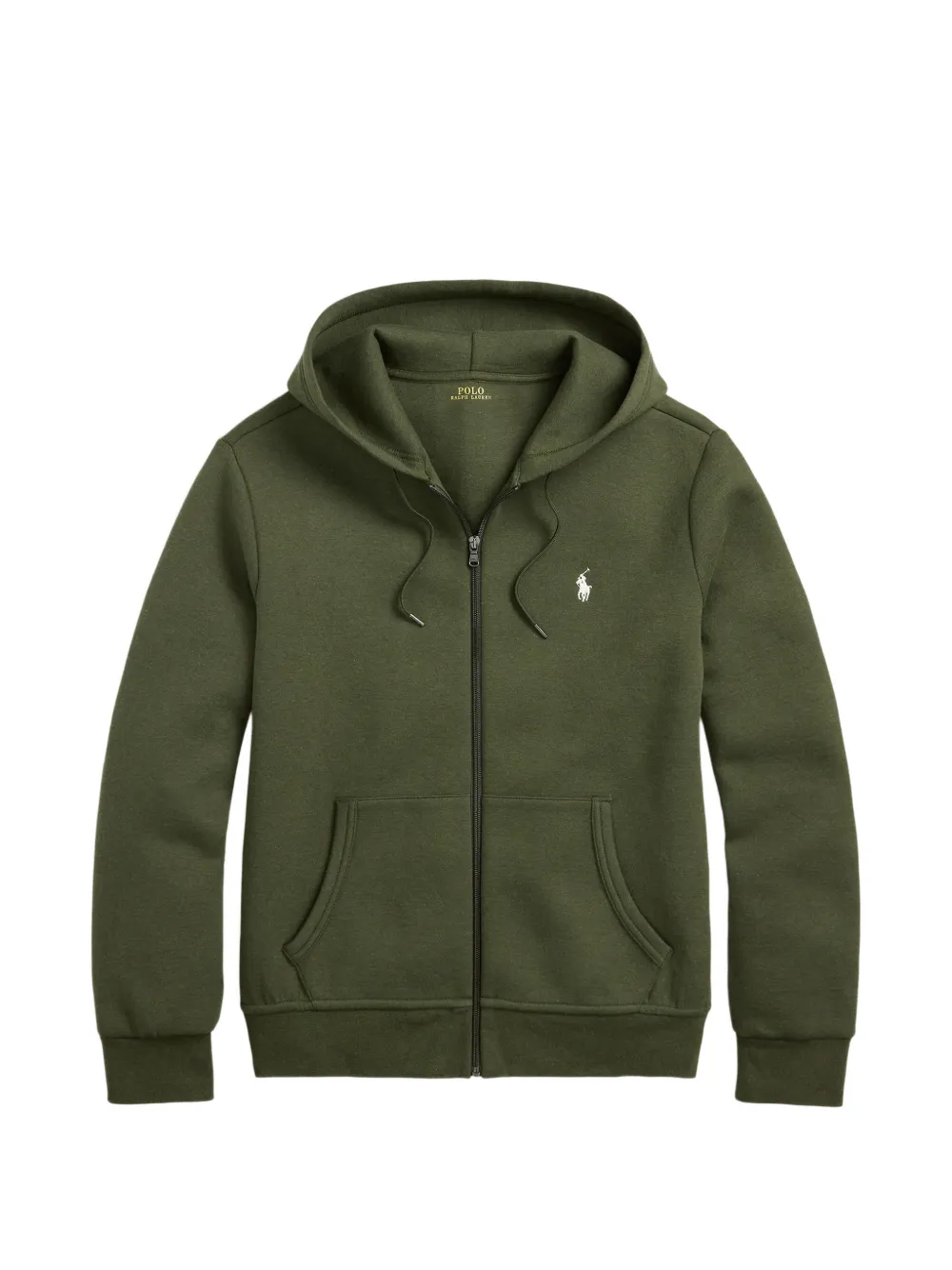 Polo Ralph Lauren logo-embroidered zip-up hoodie - Green