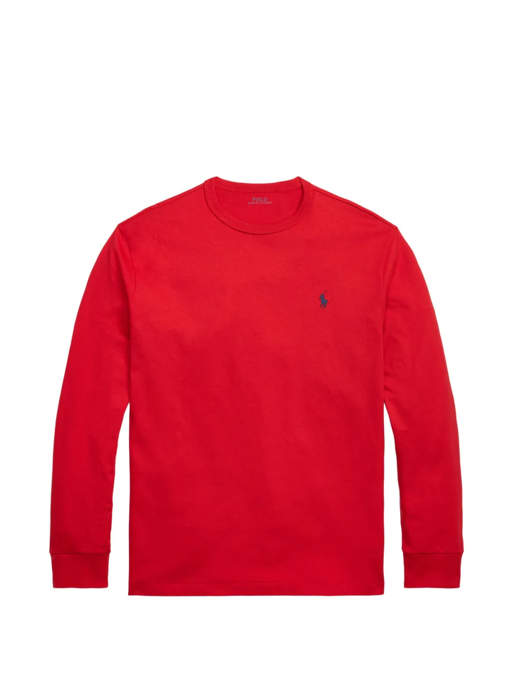 Polo Ralph Lauren embroidered-logo long-sleeve t-shirt - Rosso