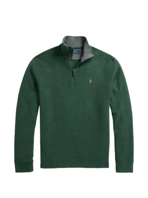 Polo Ralph Lauren logo-embroidered quarter-zip sweater