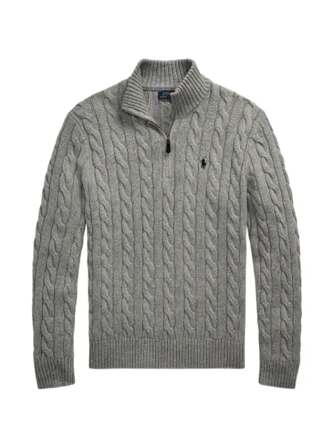 Polo Ralph Lauren cable-knit quarter-zip sweater