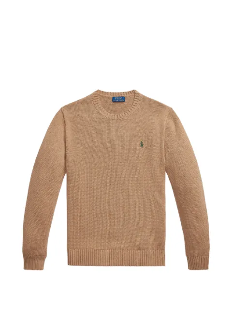 Polo Ralph Lauren embroidered-logo crew-neck sweater