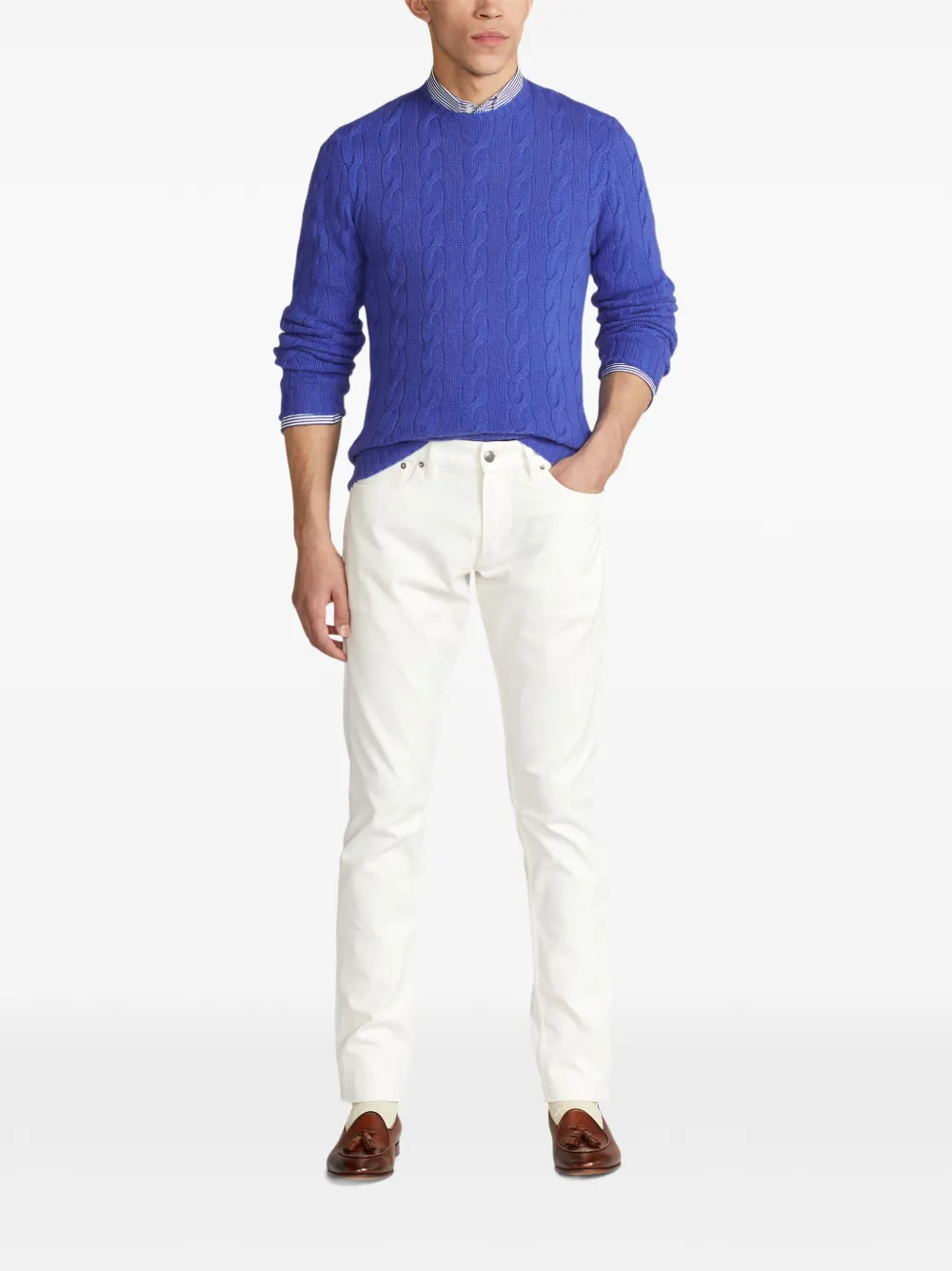 Polo Ralph Lauren Kabelgebreide trui Blauw