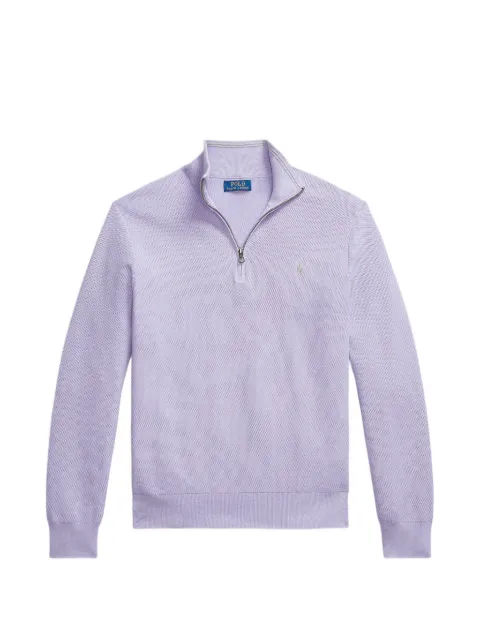 Polo Ralph Lauren quarter-zip embroidered-logo sweater