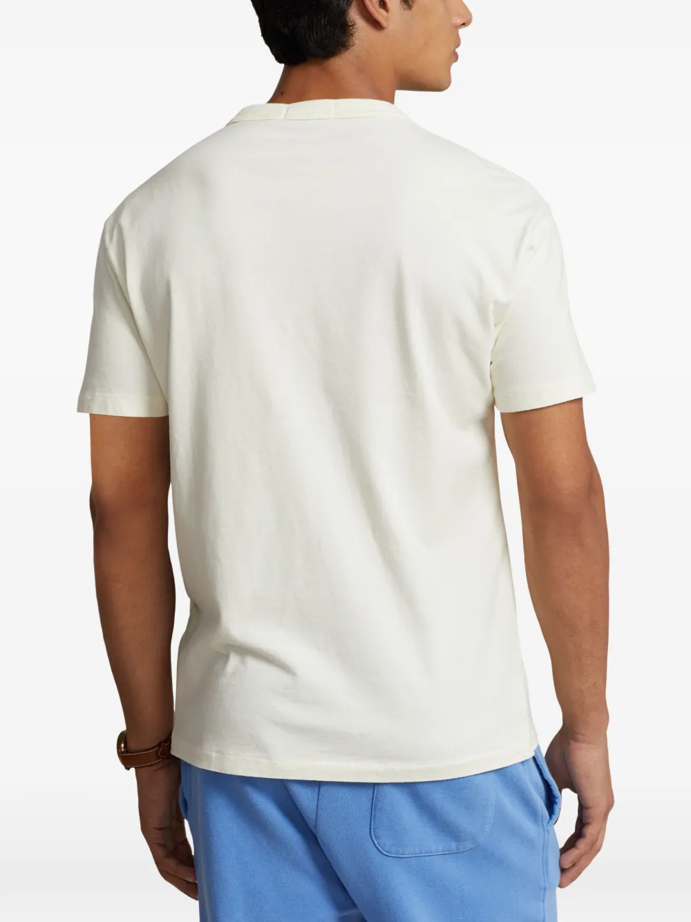 Polo Ralph Lauren T-shirt met geborduurd logo Beige
