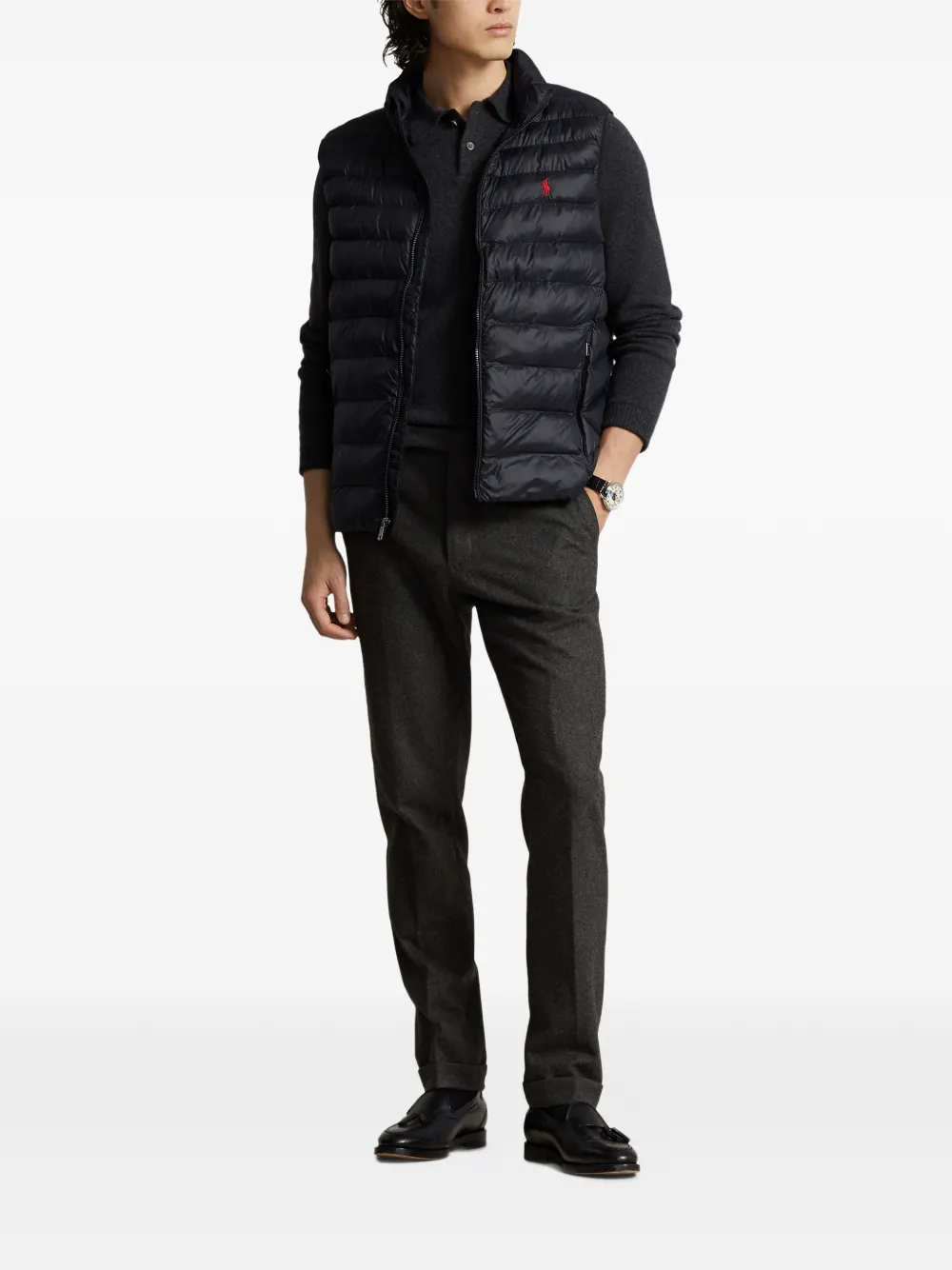 Polo Ralph Lauren Bodywarmer met geborduurd logo Blauw