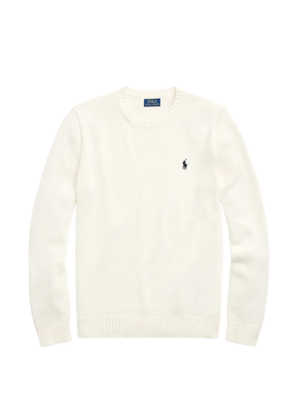 Polo Ralph Lauren embroidered-logo crew-neck sweater - Nude