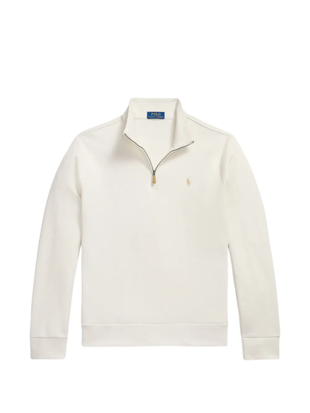 Polo Ralph Lauren quarter-zip logo-embroidered sweater - Bianco