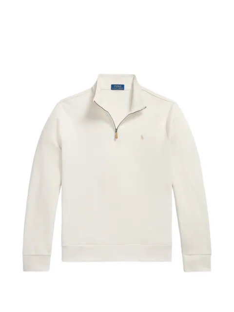 Polo Ralph Lauren quarter-zip logo-embroidered sweater