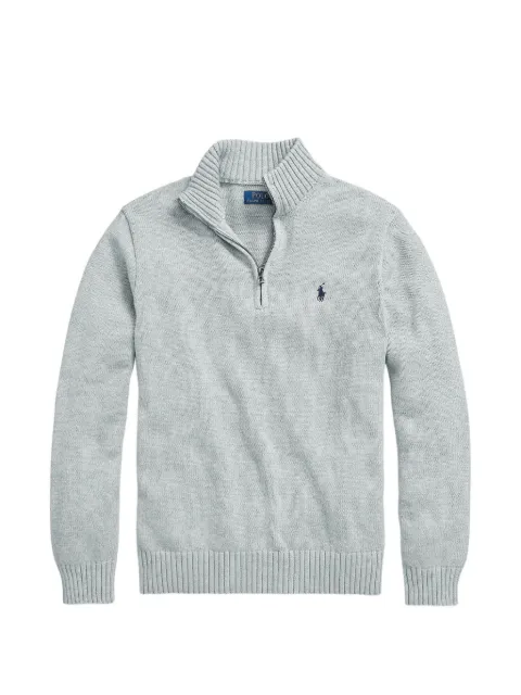 Polo Ralph Lauren Pony-embroidered quarter-zip sweater