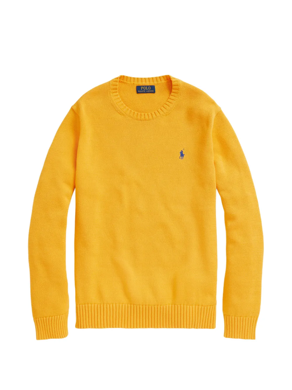 Polo Ralph Lauren embroidered-logo crew-neck sweater - Giallo