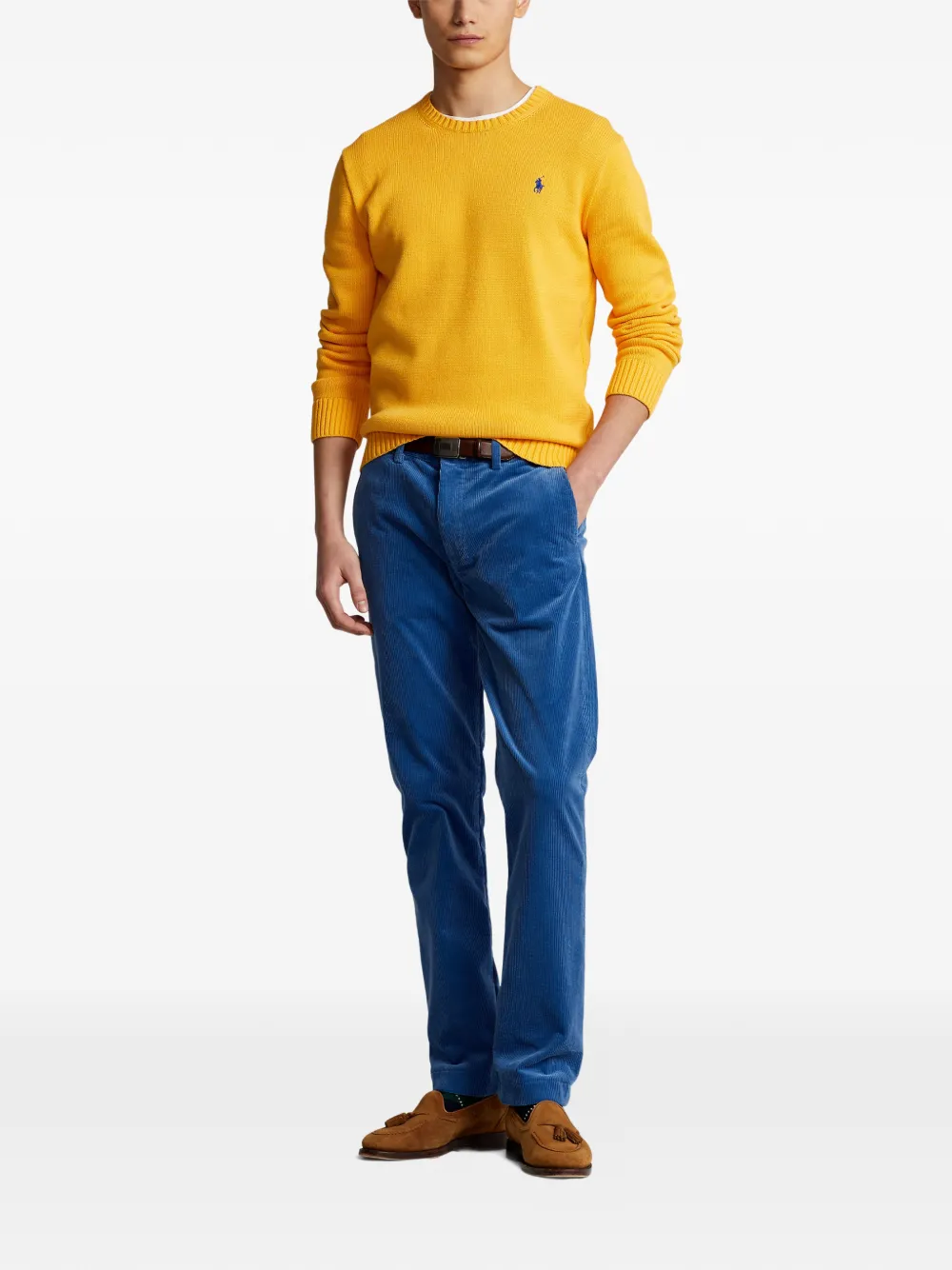 Polo Ralph Lauren Trui met geborduurd logo Geel