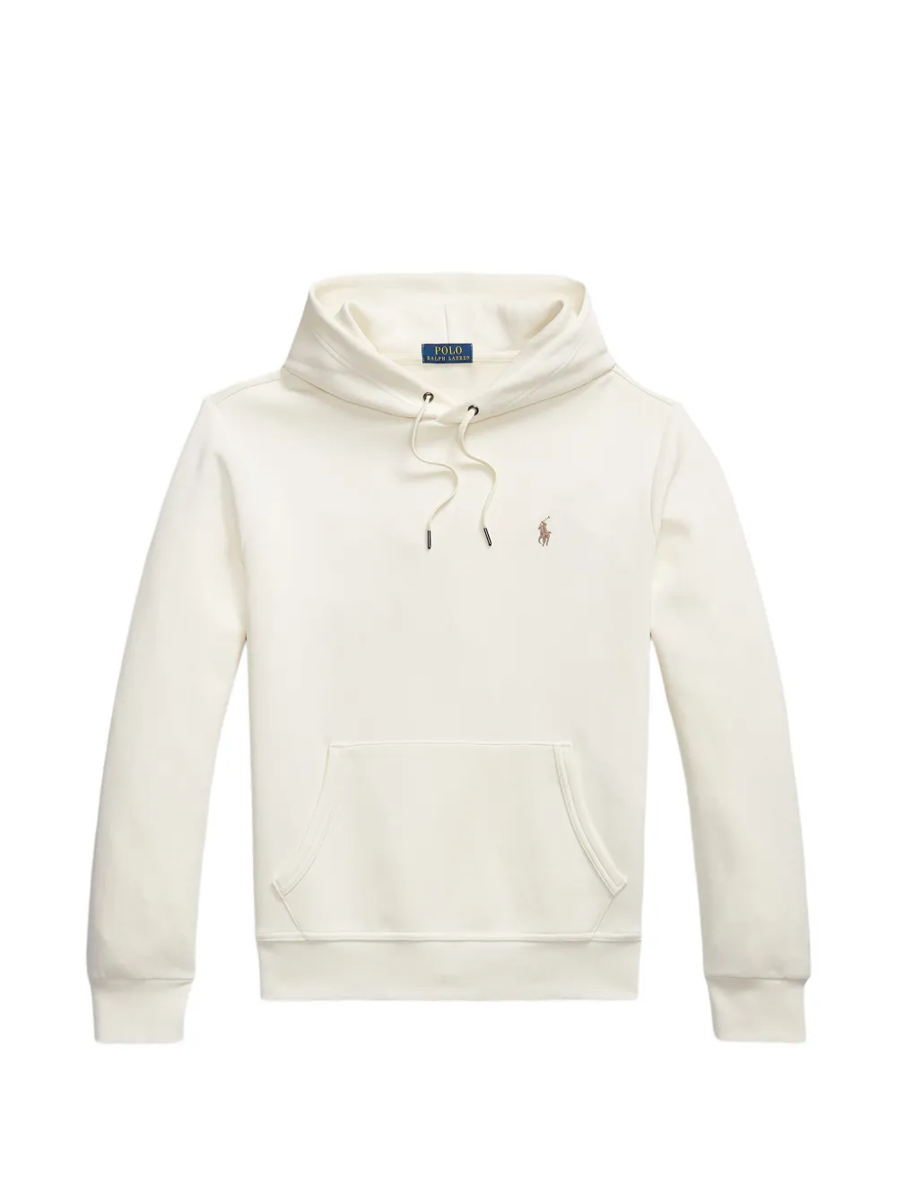 Polo Ralph Lauren logo-embroidered drawstring hoodie - White