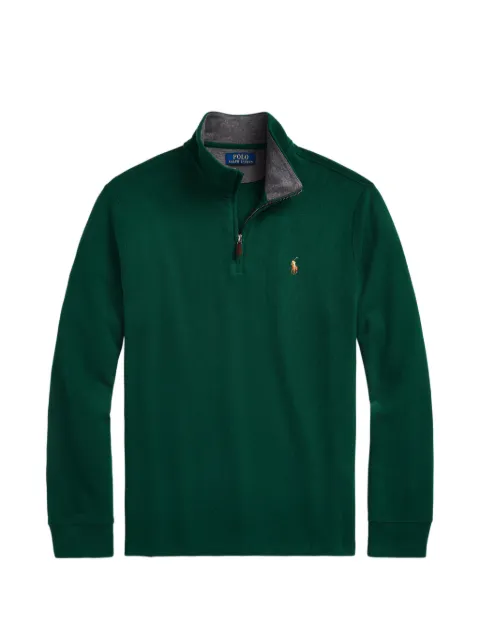 Polo Ralph Lauren quarter-zip embroidered-logo sweater