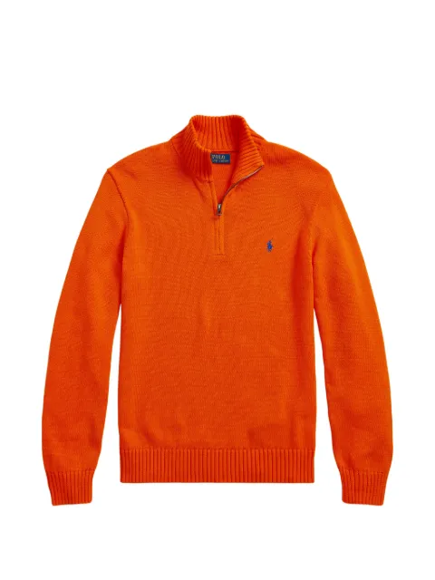 Polo Ralph Lauren quarter-zip embroidered-logo sweater