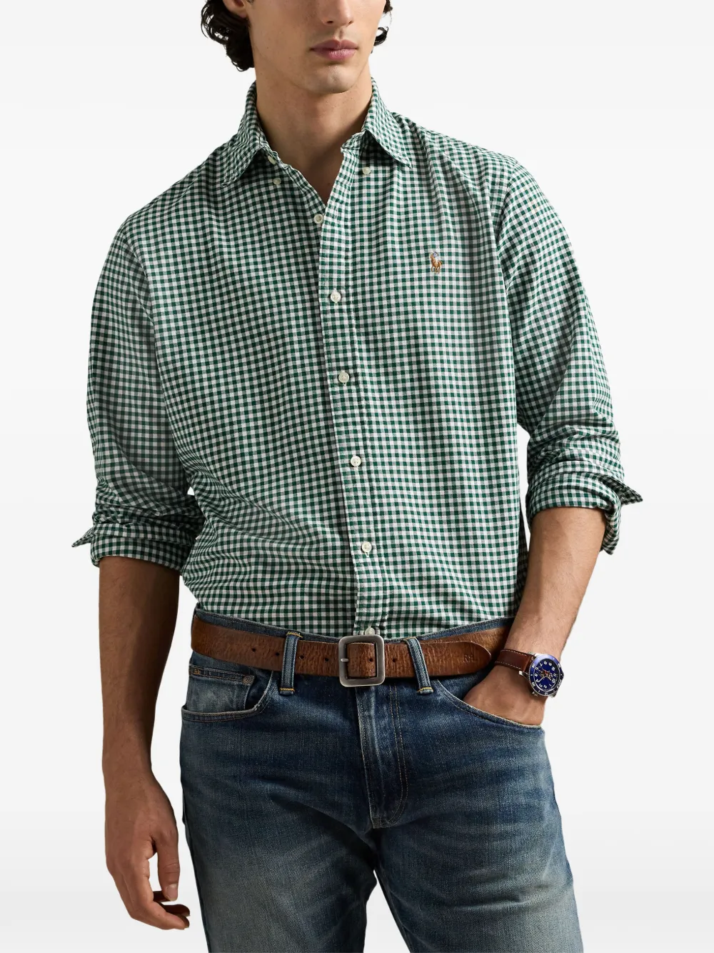 Polo Ralph Lauren Button-down overhemd met gingham ruit Groen