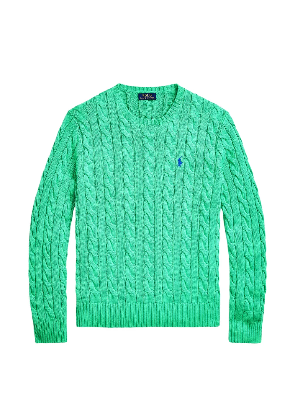 Polo Ralph Lauren cable-knit embroidered-logo sweater - Grün