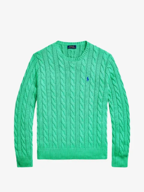 Polo Ralph Lauren cable-knit embroidered-logo sweater