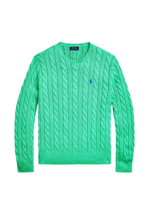 Polo Ralph Lauren ケーブルニット セーター | グリーン | FARFETCH JP