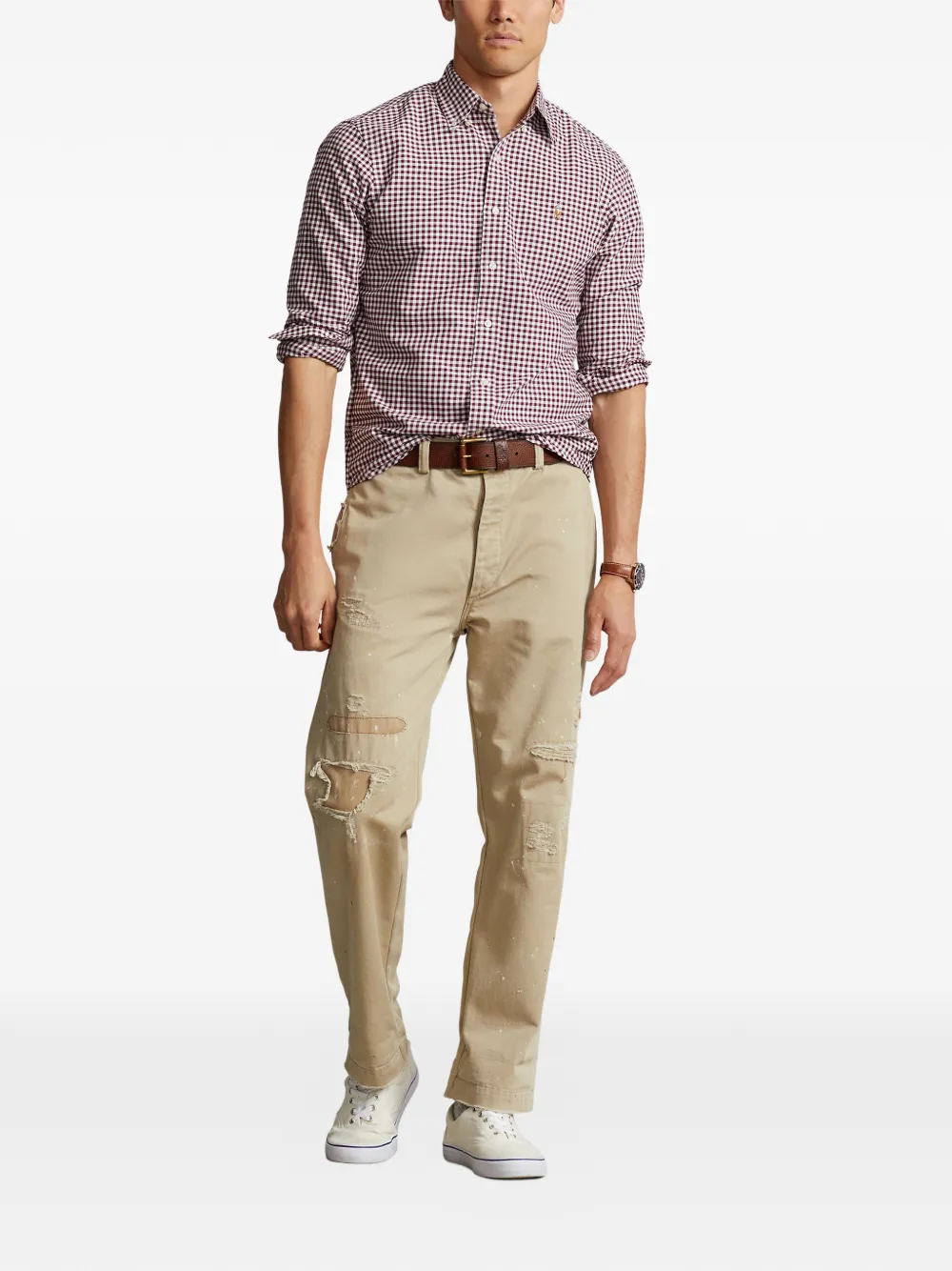 Polo Ralph Lauren Overhemd met gingham ruit Rood