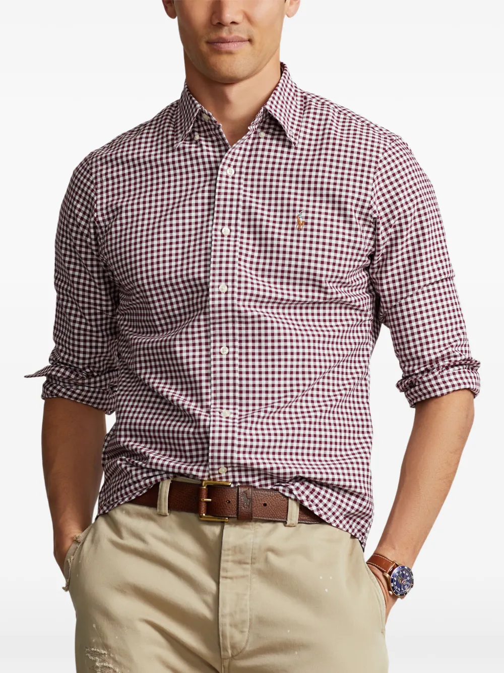 Polo Ralph Lauren Overhemd met gingham ruit Rood