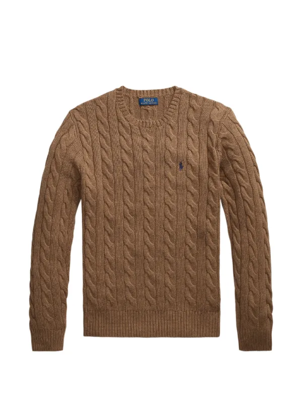 Polo Ralph Lauren ケーブルニット セーター | ブラウン | FARFETCH JP