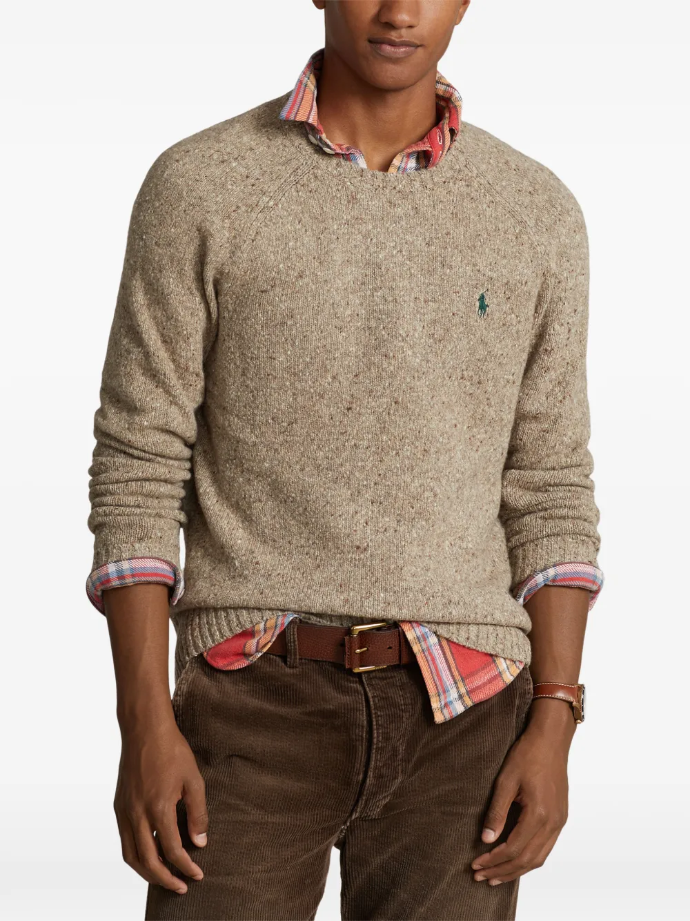 Polo Ralph Lauren Trui met geborduurd logo Beige