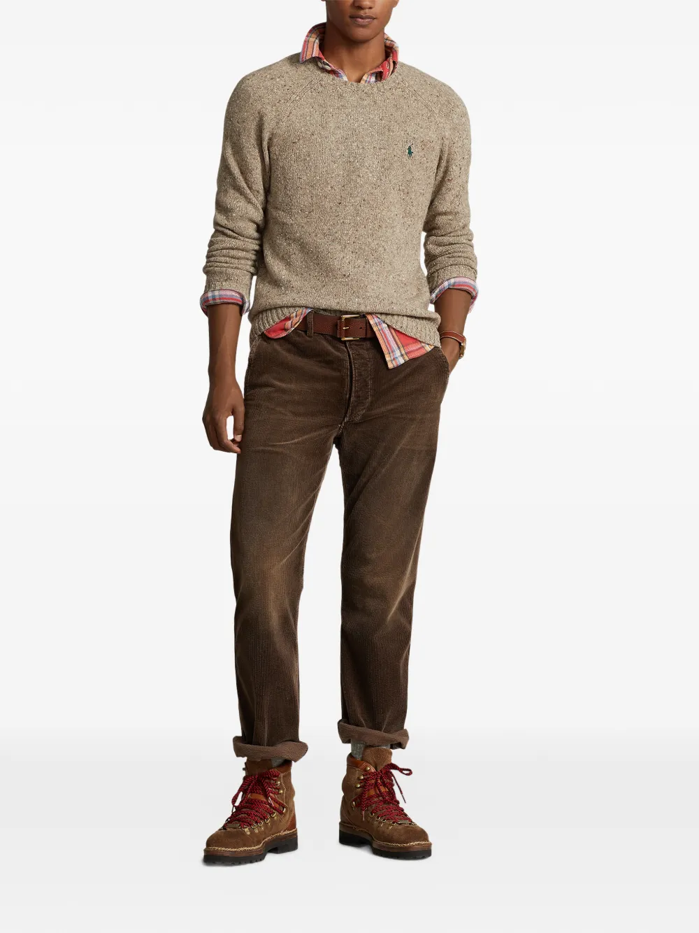 Polo Ralph Lauren Trui met geborduurd logo Beige