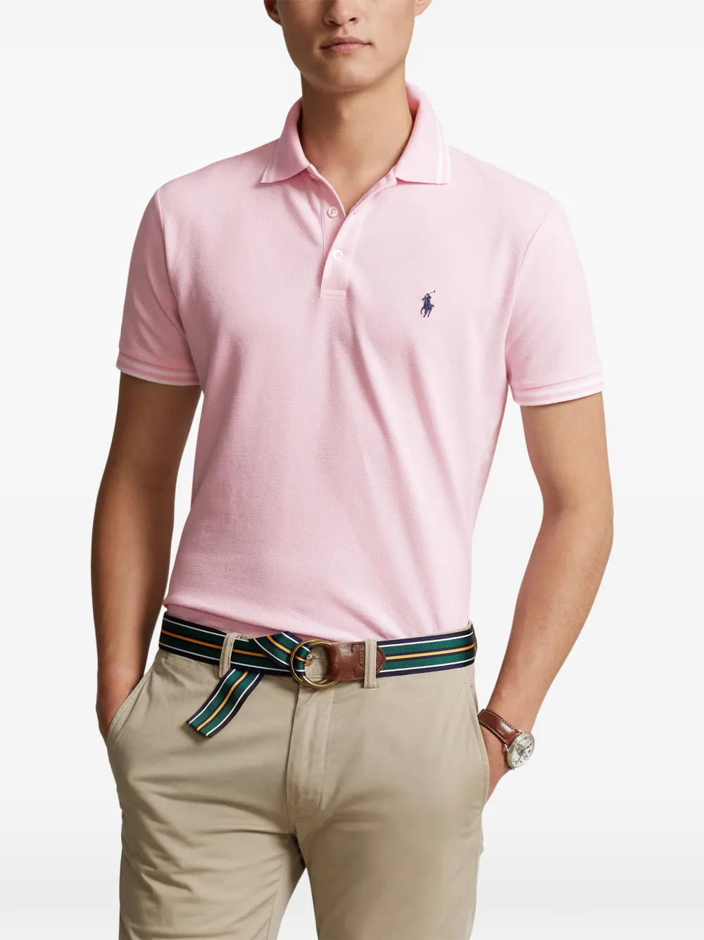 Polo Ralph Lauren Poloshirt met geborduurd logo Roze