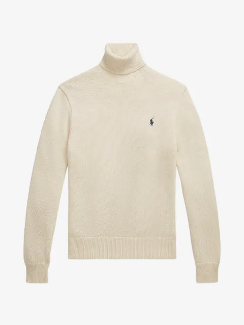 Polo Ralph Lauren roll-neck logo-embroidered sweater