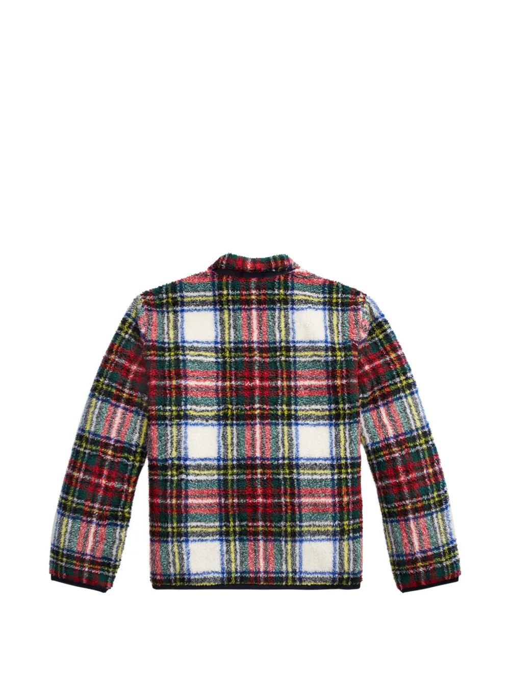 Polo Ralph Lauren Fleece sweater met tartan ruit Beige