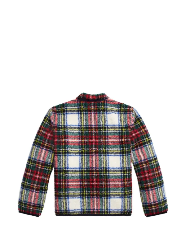 Polo Ralph Lauren Tartan Fleece Sweatshirt | Neutrals | FARFETCH
