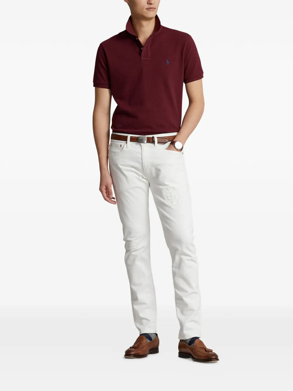Polo Ralph Lauren Poloshirt met geborduurd logo Rood