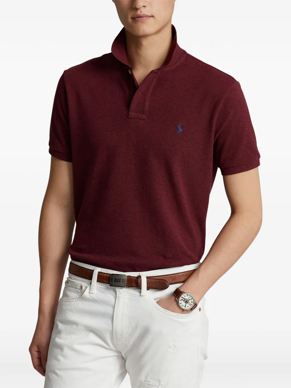 Polo Ralph Lauren Poloshirt met geborduurd logo Rood