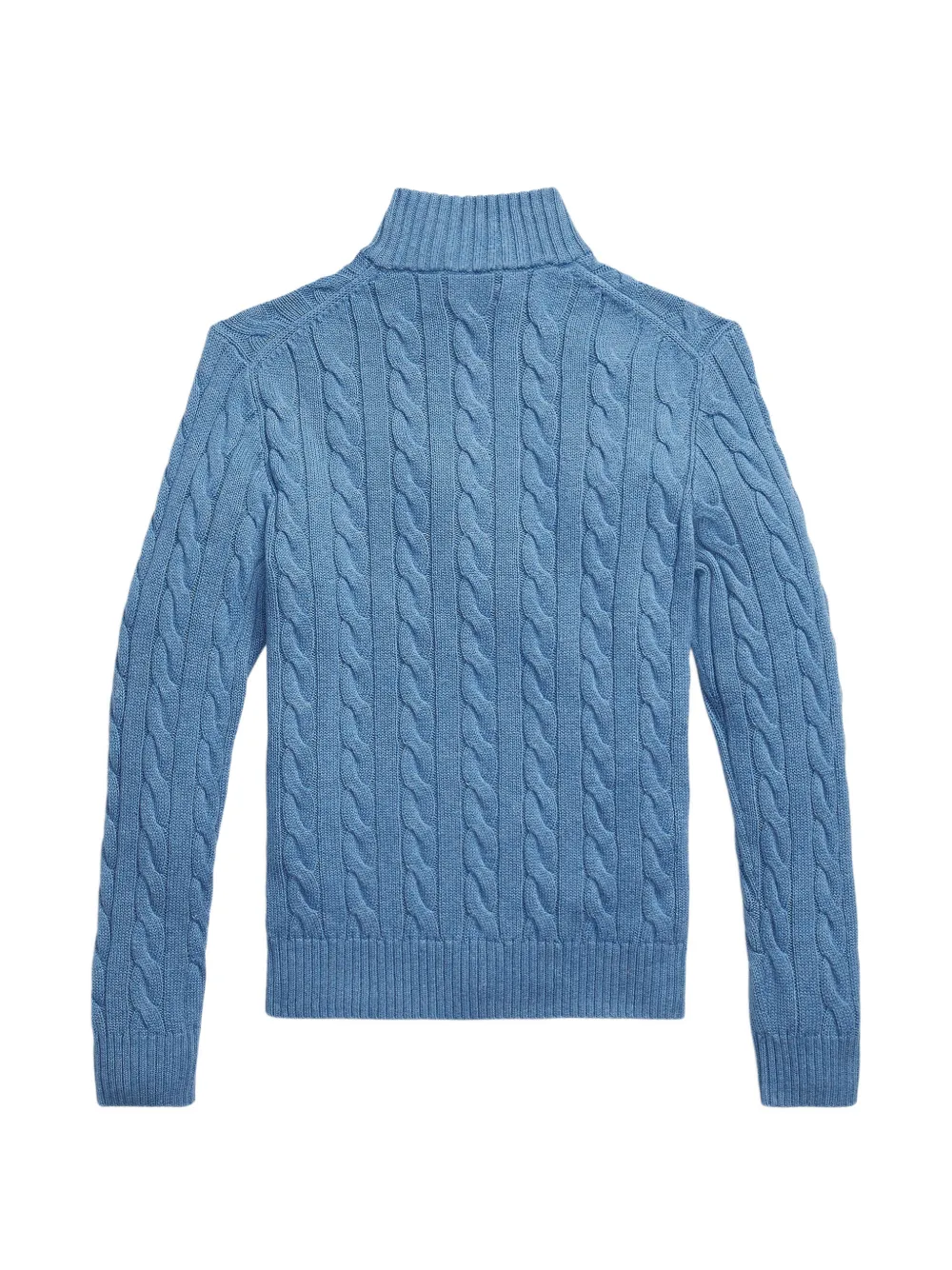 Polo Ralph Lauren Kabelgebreide trui met kwartrits Blauw