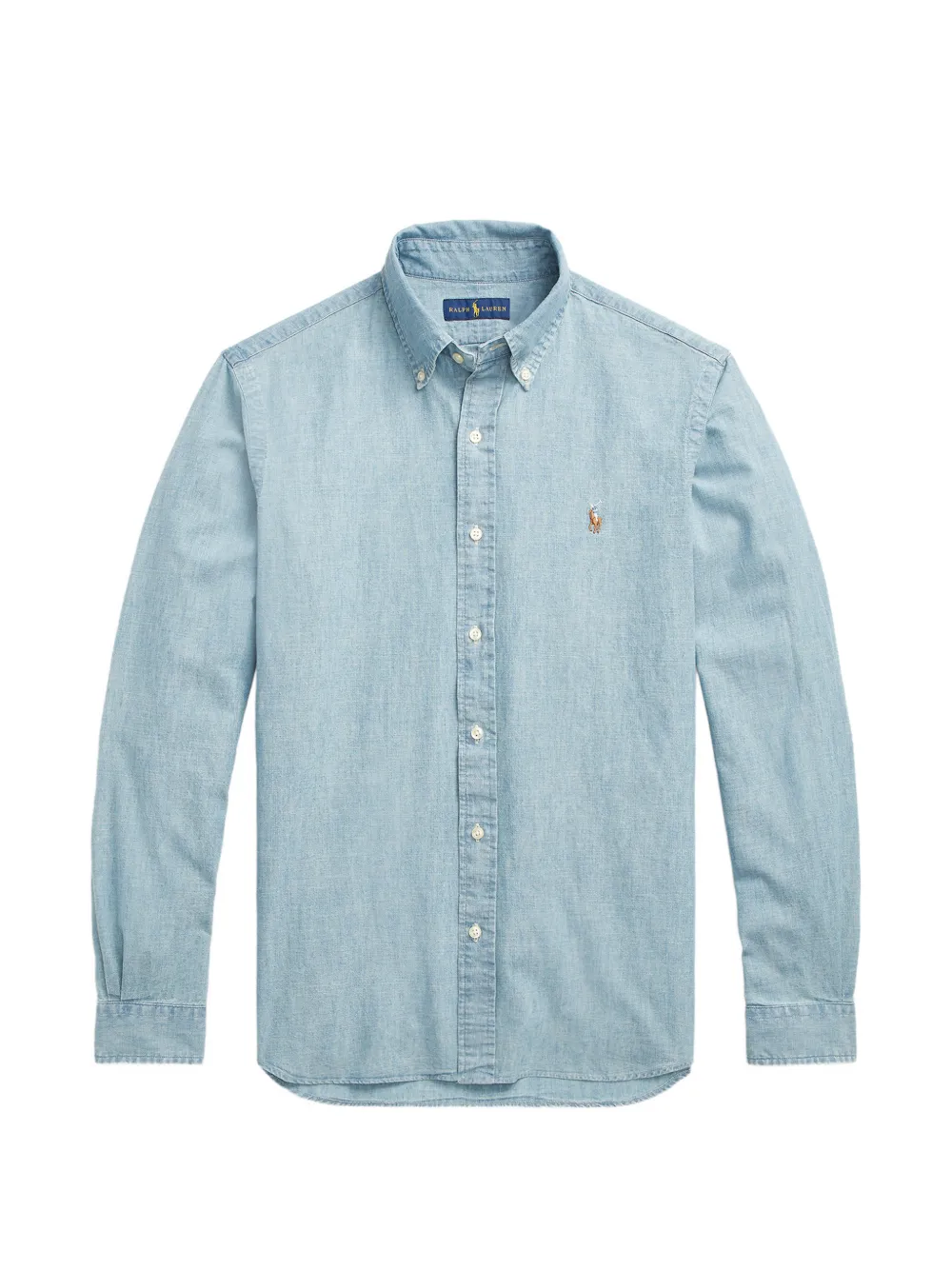 Polo Ralph Lauren logo-embroidered button-down shirt - Blu