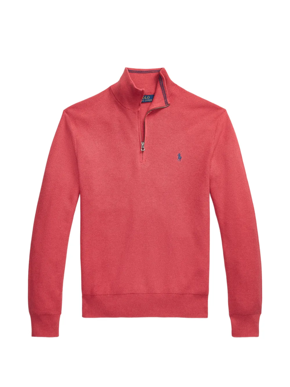 Polo Ralph Lauren quarter-zip mesh sweater - Rot
