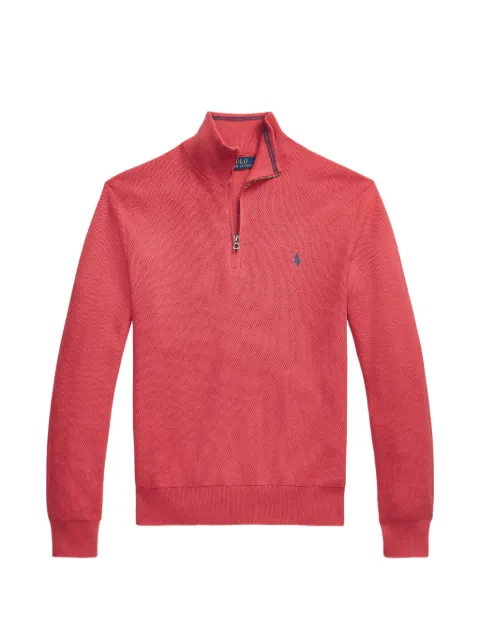 Polo Ralph Lauren quarter-zip mesh sweater