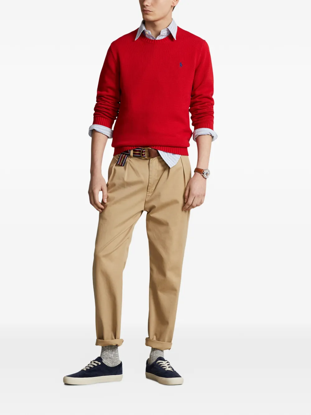 Polo Ralph Lauren Trui met geborduurd logo Rood