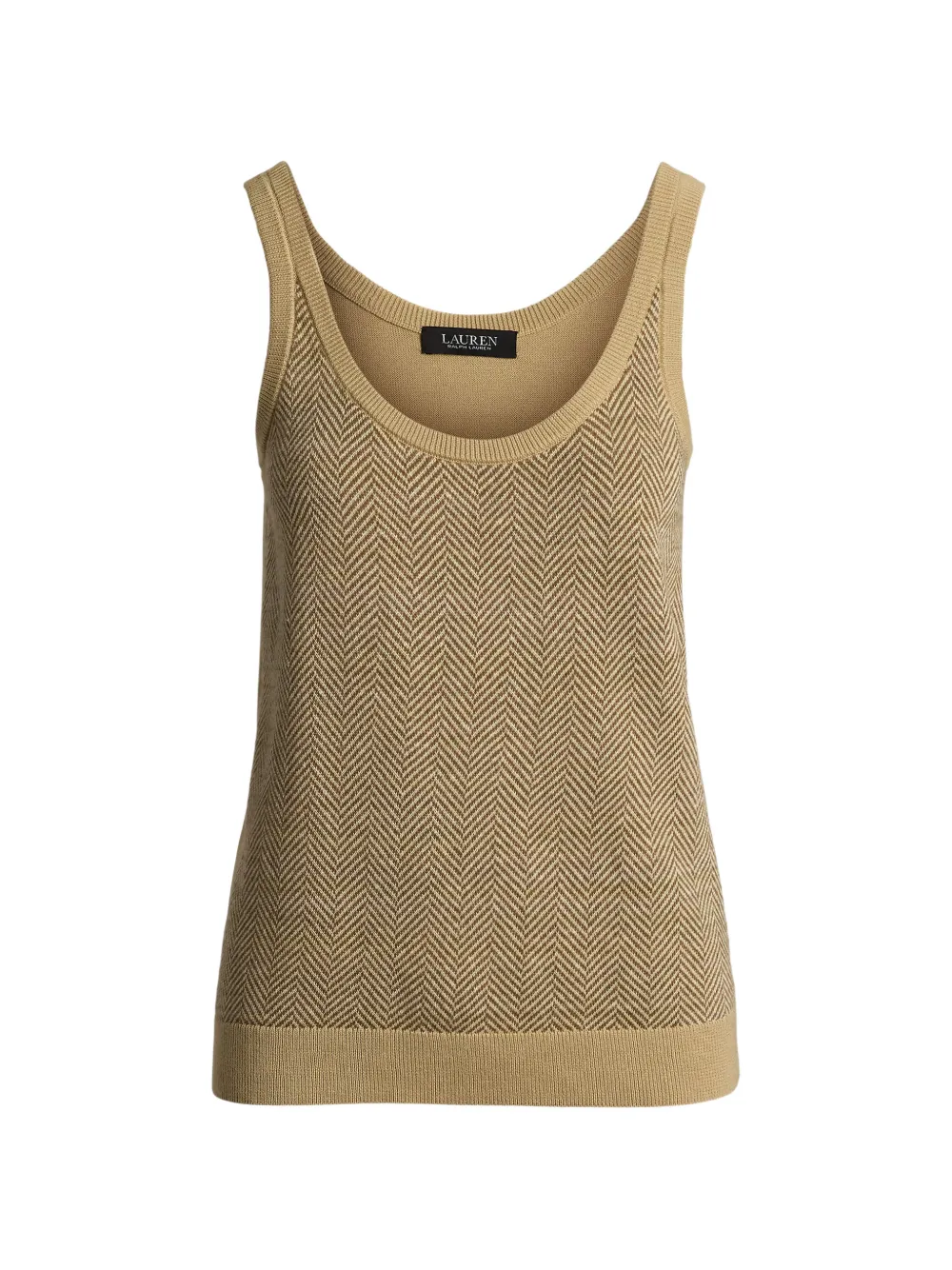 Lauren Ralph Lauren herringbone-knit top - Braun