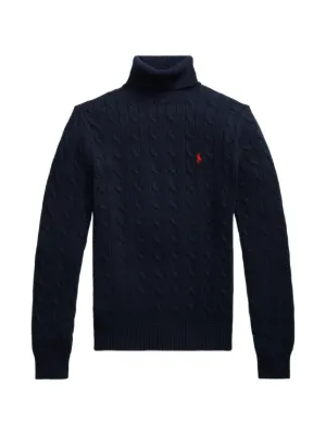 Polo Ralph Lauren ケーブルニット ハーフジップセーター | レッド