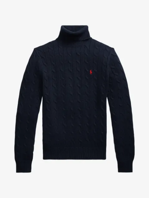 Polo Ralph Lauren cable-knit roll-neck sweater