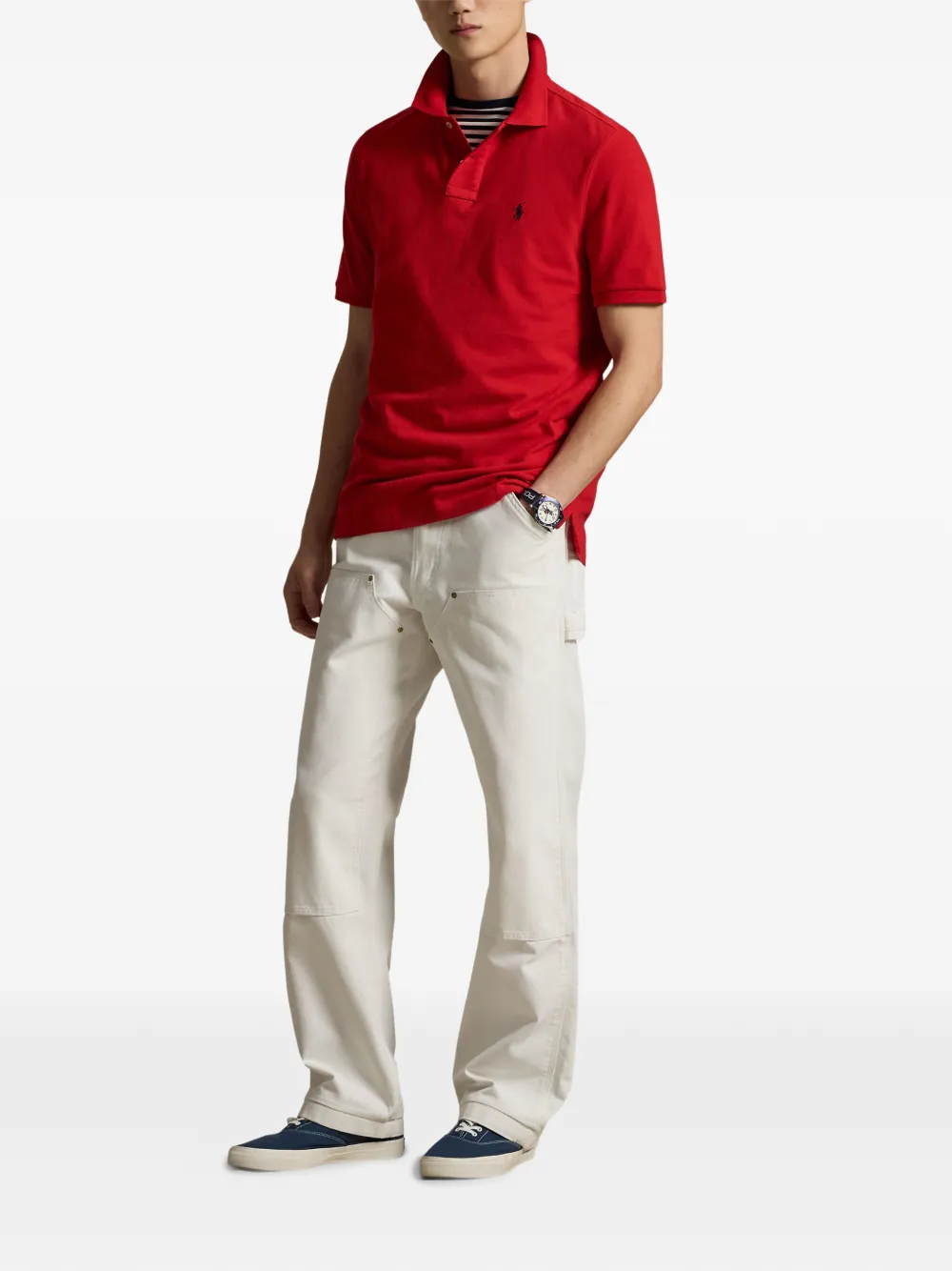 Polo Ralph Lauren Poloshirt met geborduurd logo Rood