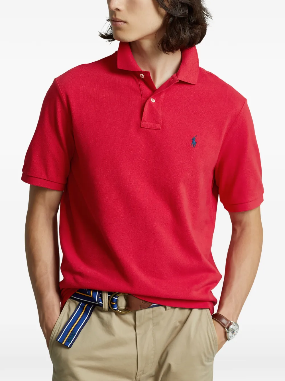 Polo Ralph Lauren Poloshirt met geborduurd logo Rood
